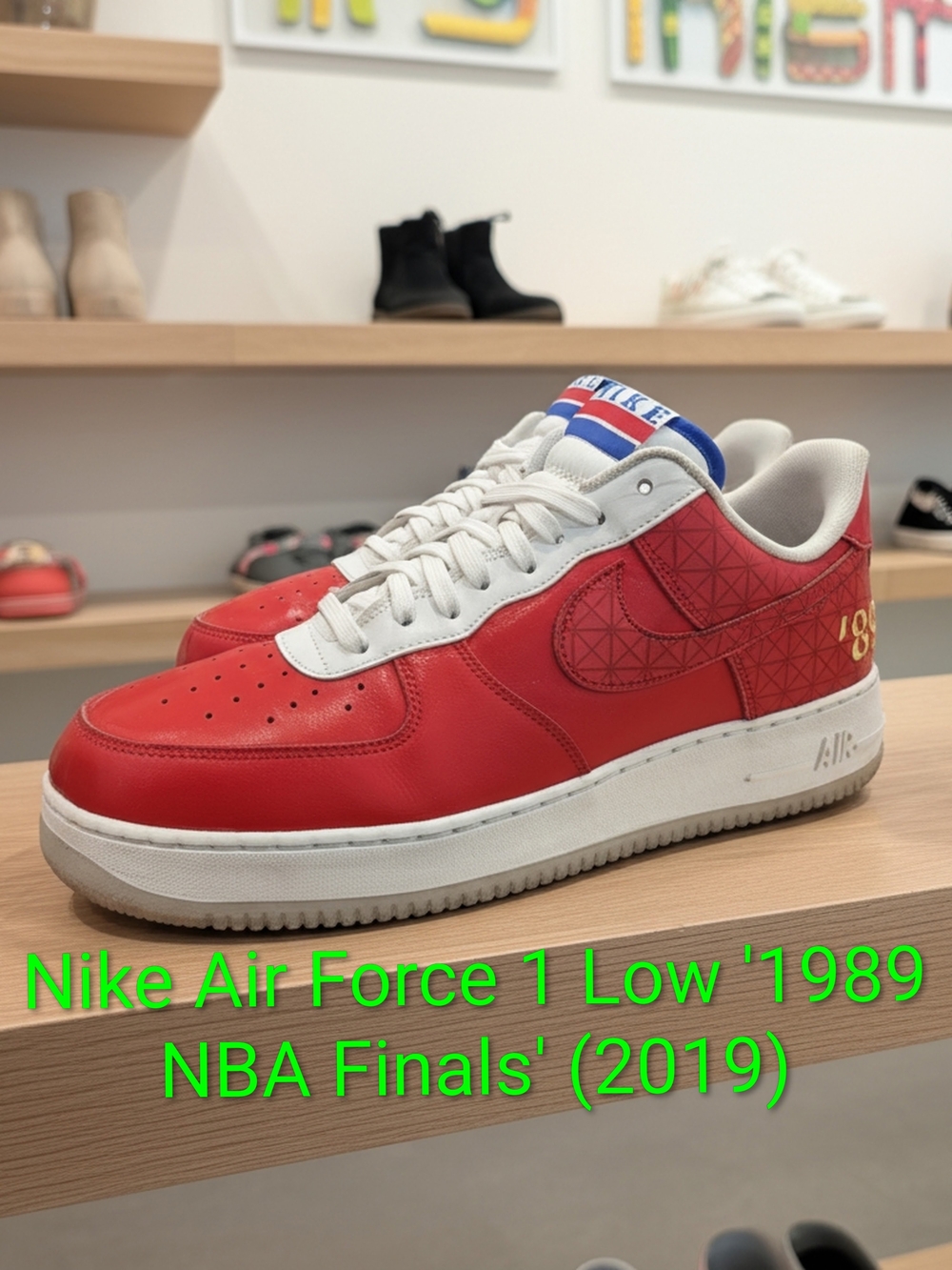 Nike Air Force 1 Low '1989 NBA Finals' (2019) Mens 12 EUC